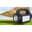 KIT SOLAR DE ILUMINACION Y ENTRETENIMIENTO, LED, 16W, EMITE 1000LM, TONALIDAD 6000K, DC 3.2V, INCLUYE.3PZS FOCOS LED CON CABLE 2.6MT, BLUETOOH, MP3, FM, BOCINAS, LINTERNA, ACABADO NEGRO.