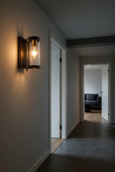 LÁMPARA DE PARED DECORATIVA 1XE27-60W ACABADO GOLDEN COFFEE/ METAL VIDRIO