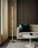 Lámpara de pie decorativa con luz led 14.5W acabado cobre/ metal acrílico.