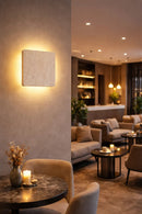 Lámpara De Pared Decorativa Con Luz Led 12W Acabado Travertino.