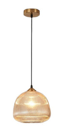 Lámpara Colgante Decorativa 1Xe27-40W (No Incluido) Acabado Golden/ Metal Vidrio.