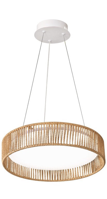 LAMPARA TECHO COLGANTE DECORATIVA LED 38W CCT,30K,40,60K 110-240V 50-60HZ D-53CM H-10+120CM
