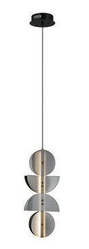 LÁMPARA DE TECHO COLGANTE DECORATIVA LED 16W, TONALIDAD DE 3000K, 110-240V, 50-60HZ, GRADO DE PROTECCION IP20, ACABADO HUMO.