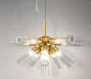 Lámpara De Techo Colgante Decorativa 11xG9-25W Acabado Dorado.