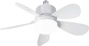 Abanico De Techo 20” Rosca E27 10w  800Lm Cct 30K, 40K, 60K  Dimeable 3 Velocidades  Control Remoto 110-240V.