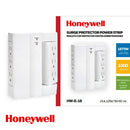 REGLETA DE PARED CON 6-ENCHUFES CONTRA SOBRETENSIONES 1000J 15A 125V 60HZ, ACABADO BLANCO