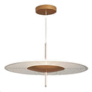 Lámpara Colgante Decorativa Con Luz Led 8W Acabado Gold.