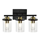 LÁMPARA DE PARED DECORATIVA 3XE27-40W, 110-240V, 50-60HZ, GRADO DE PROTECCION IP20, ACABADO NEGRO