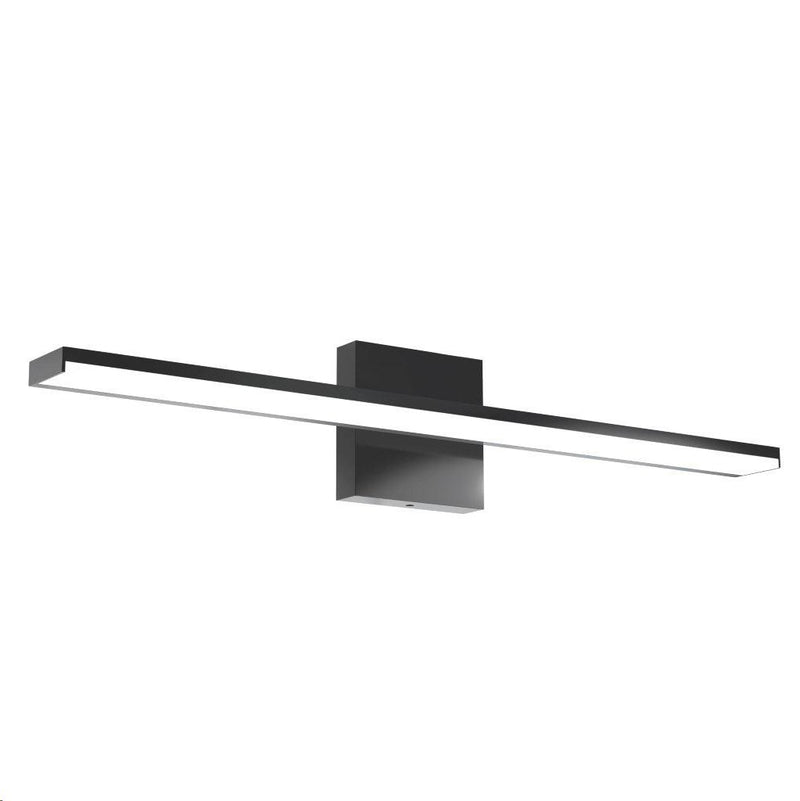 LÁMPARA MODERNA DE PARED LED 15W,30K,40K,60K, 110-240V, 50-60HZ,  IP44,  ACABADO NEGRO.