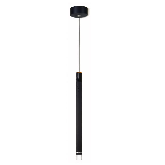 LÁMPARA TECHO COLGANTE DECORATIVA MODERNA LED 7W, TONALIDAD DE 3000K, 100-240V, 50-60HZ, GRADO DE PROTECCION IP20, ACABADO NEGRO.
