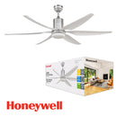 ABANICO DE TECHO LUXIA 66" BLANCO SILVER CON LUZ  LED 20W CONTROL REMOTO