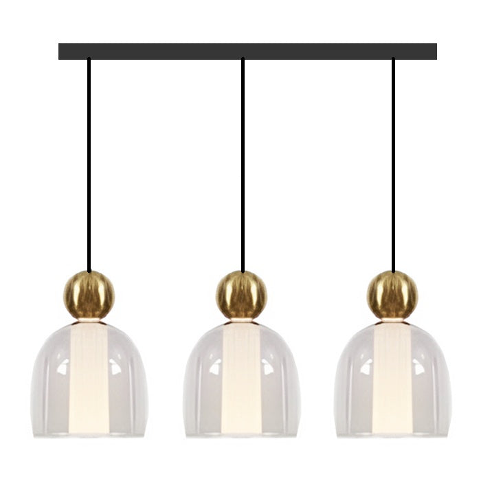 LÁMPARA DE TECHO COLGANTE DECORATIVA LED 9W, INTERRUPTOR PARA AJUSTE DE TONALIDAD DE LUZ CCT 30K, 40K,60K, 110-240V, 50-60HZ, ACABADO NEGRO + DORADO.