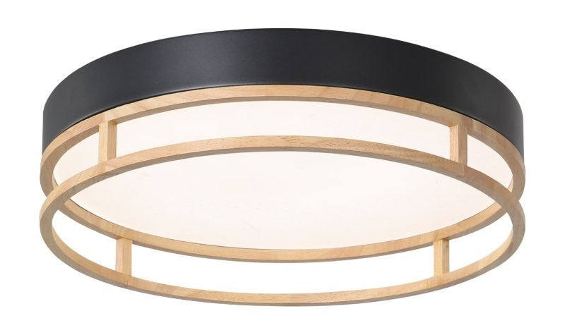 LÁMPARA DE TECHO TIPO PLAFON LED 30W, INTERRUPTOR PARA AJUSTE DE TONALIDAD DE LUZ CCT 30K, 40K,60K, 110-240V, 50-60HZ, GRADO DE PROTECCION IP20, ACABADO NEGRO.