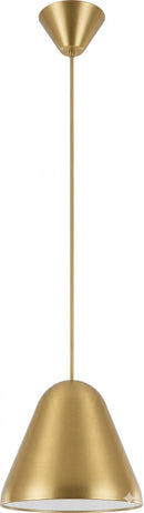 Lámpara de Techo Colgante Decorativa 1xE27–20W Acabado Dorado.