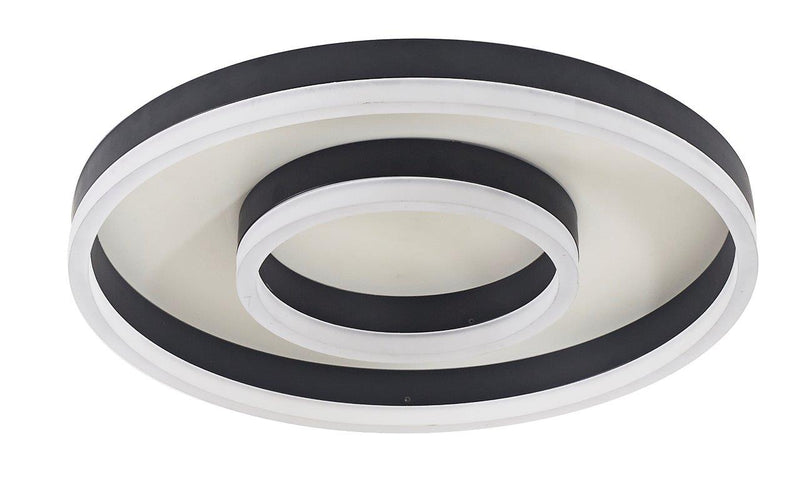 LÁMPARA DE TECHO PLAFON LED 26W, INTERRUPTOR CCT, 30K,40K,65K, 110-240V, 50-60HZ, GRADO DE PROTECCION IP20, ABADO  BLANCO + NEGRO.