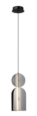 LÁMPARA DE TECHO COLGANTE DECORATIVA LED 12W, TONALIDAD DE 3000K, 110-240V, 50-60HZ, GRADO DE PROTECCION IP20, ACABADO HUMO.