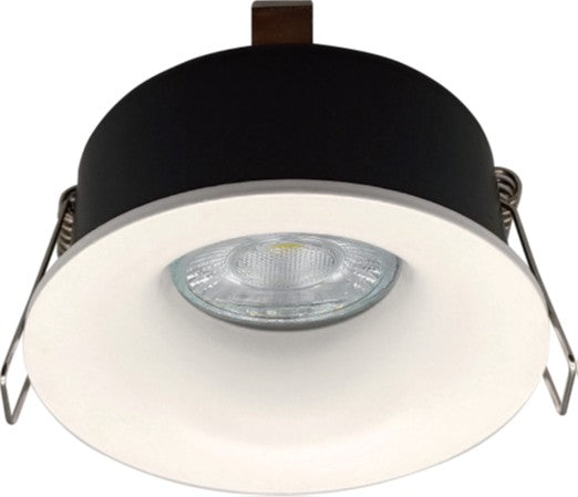 LÁMPARA SPOT EMPOTRABLE 1XGU10-35W, ÁNGULO AJUSTABLE, GRADO DE PROTECCIÓN IP20, ACABADO BLANCO.