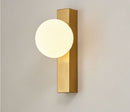 Lámpara De Pared Decorativa 1XG9-10W (No Incluido) Acabado Golden/ Vidrio