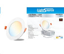 Lámpara Tipo Panel Led Empotrable 6W cct:27K,30k,35K,40k,50k  Dimeable Acabado Blanco.