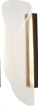 LÁMPARA DE PARED DECORATIVA LED 16W 3000K, ACABADO CAFE/ METAL ACRÍLICO.