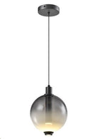 Lámpara De Techo Colgante Decorativa Led 9W 3000K 100-240V Acabado Gris Ahumado.
