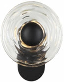 LÁMPARA DE PARED DECORATIVA ALABASTRO LED 6W, TONALIDAD DE 3000K, 110-240V, 50-60HZ, GRADO DE PROTECCION IP20, ACABADO NEGRO.