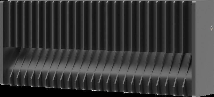 LÁMPARA DE EXTERIOR DECORATIVA LED 13W, EMITE 192LM, TONALIDAD 3000K, 100-277V, 50-60HZ, ACABADO NEGRO MATE.
