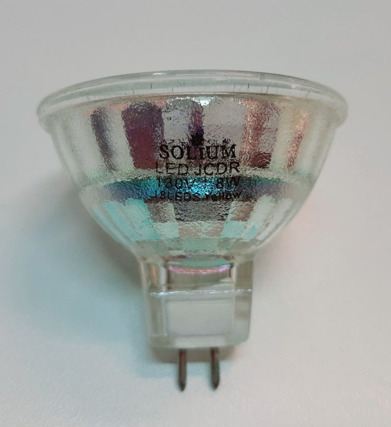 FOCO LED JCDR 1.8W, 130V, AMARILLO, MARCA SOLIUM.