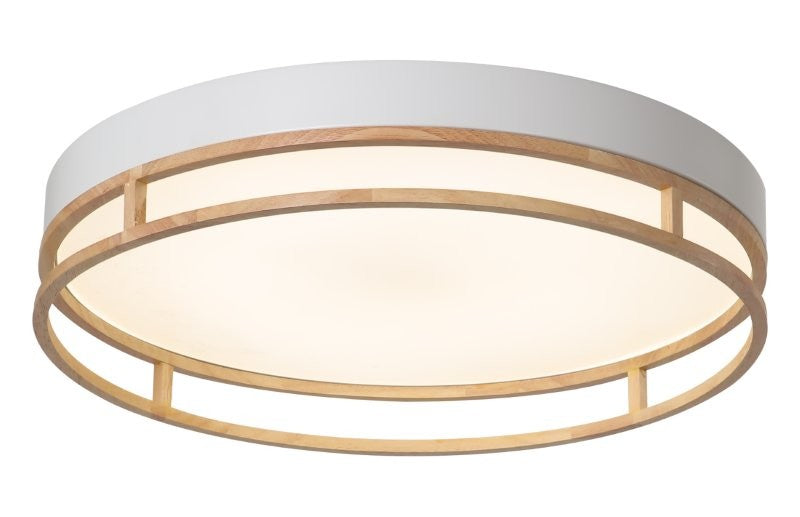 LÁMPARA DE TECHO TIPO PLAFON LED 30W, INTERRUPTOR PARA AJUSTE DE TONALIDAD DE LUZ CCT 30K, 40K,60K, 110-240V, 50-60HZ, GRADO DE PROTECCION IP20, ACABADO BLANCO.