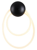 LÁMPARA DE PARED DECORATIVA LED 20W, EMITE 1540LM, TONALIDAD DE 3000K, 110-240V, 50-60HZ, GRADO DE PROTECCION IP20, ACABADO NEGRO.