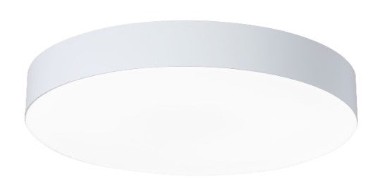 LÁMPARA DE TECHO TIPO PLAFON LED 30W, INTERRUPTOR PARA AJUSTE DE TONALIDAD DE LUZ CCT 30K, 40K,60K, 110-240V, 50-60HZ, GRADO DE PROTECCION IP20, ACABADO BLANCO.