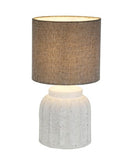 LÁMPARA DE MESA DECORATIVA 1XE27- 40W, 110-240V, 50-60HZ, GRADO DE PROTECCION IP20, ACABADO GRIS.