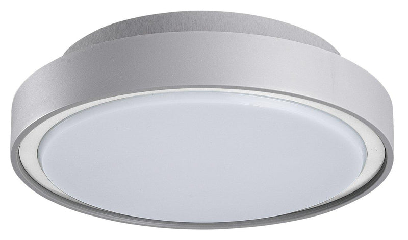 LÁMPARA DE TECHO PARA EXTERIOR 2XE27-18W (NO INCLUIDOS), 110-240V/ 50-60HZ, GRADO DE PROTECCÍON IP65, ACABADO GRIS.