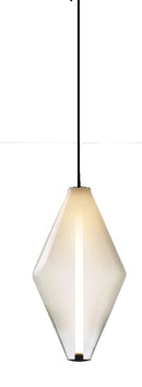 Lámpara Techo Colgante Decorativa LED 10W Acabado Brass + vidrio Claro.