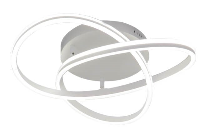 LÁMPARA DE TECHO DECORATIVA LED 83W, INTERRUPTOR CCT PARA ELEGIR TONALIDAD DE LUZ: 30K,40K,60K, 110 240V, 50-60HZ IP20, ACABADO BLANCO MATE.