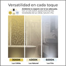 LÁMPARA DE TECHO COLGANTE DECORATIVA LED 102W, INTERRUPTOR CCT PARA ELEGIR TONALIDAD DE LUZ: 30K,40K,60K, 110-240V, ACABADO NEGRO.