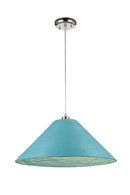 Lámpara Colgante Decorativa 1Xe26-40W(No Incluido) Acabado Sky Blue/.