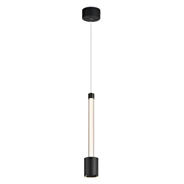LÁMPARA DE TECHO COLGANTE DECORATIVA MODERNA LED 7W, TONALIDAD DE 3000K, 100-240V, 50-60HZ, GRADO DE PROTECCION IP20, ACABADO NEGRO.