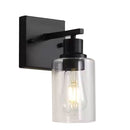 LÁMPARA DE PARED DECORATIVA 1XE27-40W, 110-240V, 50-60HZ, GRADO DE PROTECCION IP20, ACABADO NEGRO.