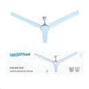 ABANICO DE TECHO INDUSTRIAL 56¨3 ASPAS ,5 VELOCIDADES, 75W, 110V, 60HZ, MOTOR ACABADO BLANCO.