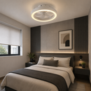 Abanico De Techo Con Luz Led 50W Cct: 30k,40k,65k Dimeable 6 Velocidades Con Control Remoto 110-240V.