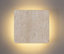 Lámpara De Pared Decorativa Con Luz Led 12W Acabado Travertino.
