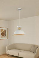 LÁMPARA DE TECHO COLGANTE DECORATIVA 1XE27-40W (NO INCLUIDO) 110-240V, 50-60HZ, GRADO DE PROTECCION IP20, ACABADO BLANCO.