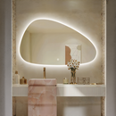 ESPEJO CON ILUMINACION LED, DIMEABLE, 12W, INTERRUPTOR TACTIL PARA ENCENDIDO/APAGADO Y CAMBIO DE LUZ CCT 30K,40K,60K, 100-240V 50-60HZ, ACABADO CROMO + MATERIAL VIDRIO.