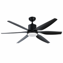 Abanico De Techo Luxia 66" Con Luz  Led 20W Cct:30k,40k,65k Dimeable 6 Velocidades Control Remoto 110-240V.