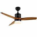 Abanico de techo 52"  con luz led 20w Cct 30k,40k, 60k Dimeable 6 Velocidades Con Control Remoto 110-240V.
