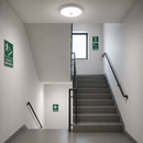 Lámpara De Techo Panel Led Superficial Con Sensor De Movimiento, 18W, Interruptor Para Elegir Tonalidad De Luz Cct: 30K (1,440Lm), 40K (1,440Lm), 65K (1,415Lm), 110-277V 50-60Hz, Acabado Blanco.