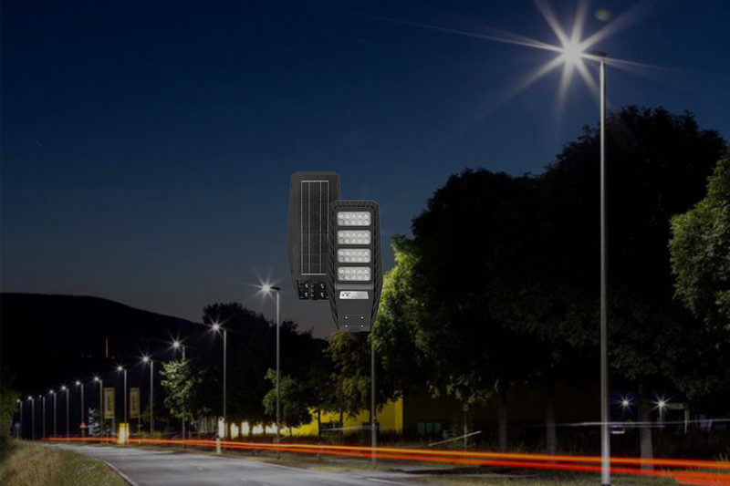 LÁMPARA DE POSTE DE CALLE SOLAR LED 30W, EMITE 162LM/W, TONALIDAD DE 6000K, PANEL SOLAR 7W, GRADO DE PROTECCION IP65, ACABADO NEGRO.