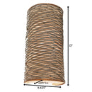 One Light Wall Sconce<br /><span style="color:#4AB0CE;">Entrega: 4-10 dias en USA</span><br /><span style="color:#4AB0CE;font-size:60%;">PREGUNTE POR ENTREGA EN PANAMA</span><br />Collection: Flow<br />Finish: Hammered Ore