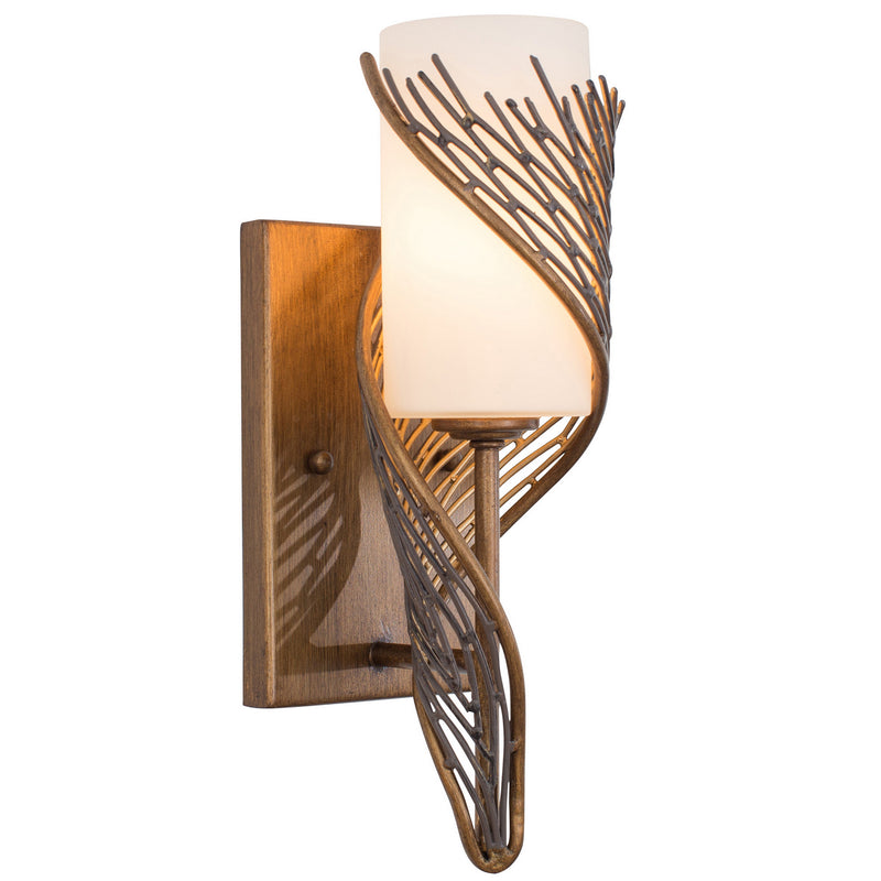 One Light Wall Sconce<br /><span style="color:#4AB0CE;">Entrega: 16-17 semanas en USA</span><br /><span style="color:#4AB0CE;font-size:60%;">PREGUNTE POR ENTREGA EN PANAMA</span><br />Collection: Flow<br />Finish: Hammered Ore